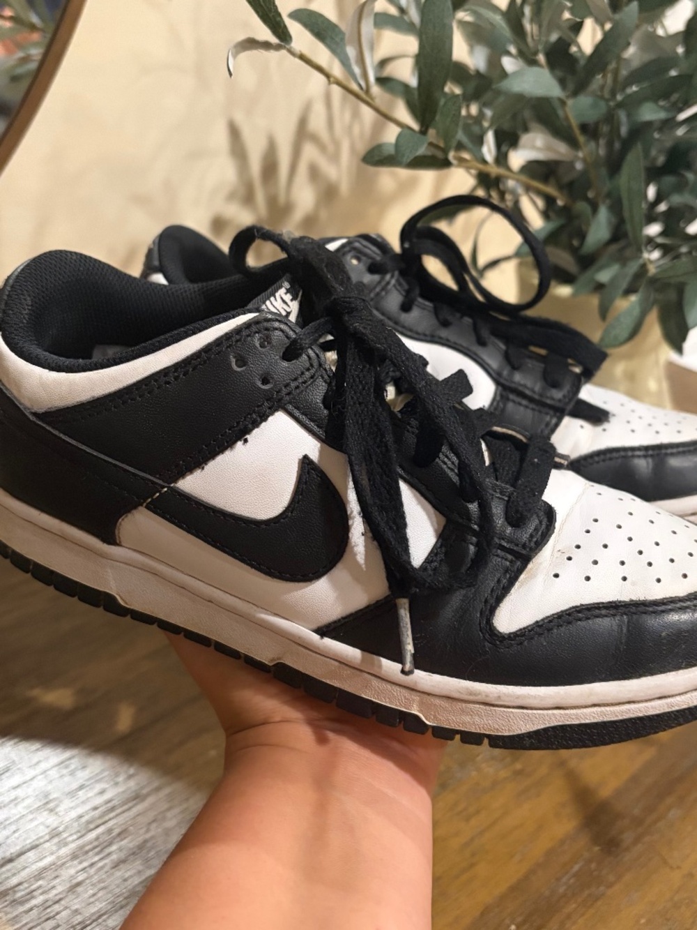 Nike Dunk Low Retro Black & White Panda Youth size 6